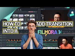 How to add transition Effect in Filmora 14 - NEW Tutorial for Beginners