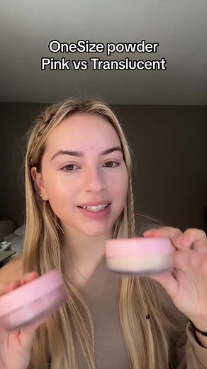 One Size Pink vs Translucent Setting Powder Comparison