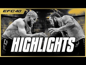 EFC 40 Highlights: Knockouts, Slugfests & Chokes