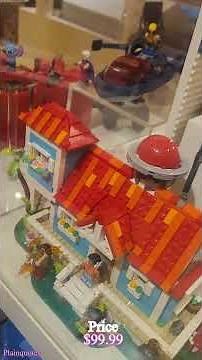 LEGO MARVEL Logo & Minifigures Display inside the LEGO Store