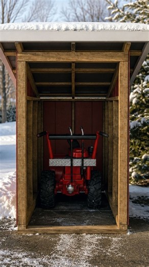DIY snow blower shed plans