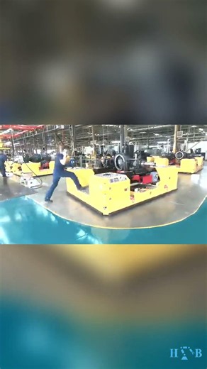 Mining Truck Axle AGV Line in 30 Seconds #shorts #assemblyline #automobile