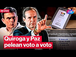 🔴 Elecciones en Bolivia 2025 EN VIVO: Rodrigo Paz y Jorge Quiroga en segunda vuelta | #EnDirectoLR