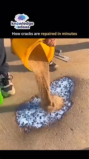 Knowledge Adaaa on Instagram: "Cracks can be repaired in minutes using fast- curing materials and smart application techniques that restore strength almost instantly. Methods like epoxy injection, UV- curing resins, or polymer fillers allow the repair material to flow deep into the crack, bonding the separated surfaces together. Once exposed to heat, light, or a chemical activator, the compound hardens rapidly, sealing the crack and preventing it from spreading further. This approach is widely u