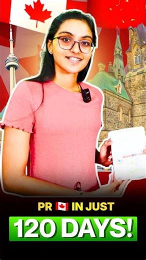 CANADA PR🇨🇦 in just 120 DAYS😲 | From Ahmedabad🇮🇳 to Canada🇨🇦! #canadapr #shorts