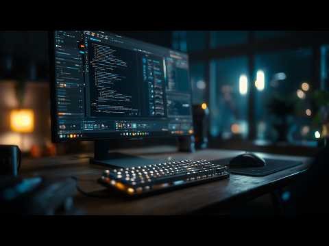 Late Night Coding Session | Midnight Programming Room | Minimal Coding Ambience | Deep Work Music