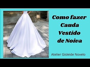 🧵 DIY How to make a Wedding Dress Train_Easy Sewing Step-by-Step for beginners Gisleide Novelo