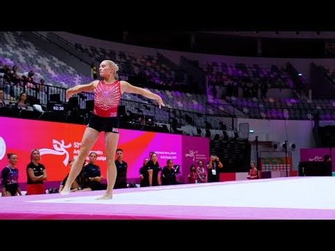 Ruby Evans (GBR) - FX - Podium Training - 2025 World Championships Jakarta