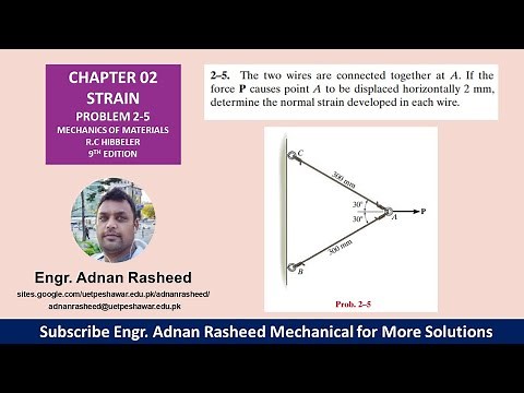 2-5| Chapter 2 | Strain | Mechanics of Materials by R.C Hibbeler|