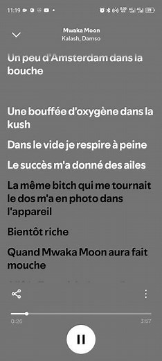 couplet kalash mwaka moon ✨👌🔥 #kalash #lyrics #spotify #damso