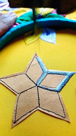 embroidery inspiration makes beautiful stars ⭐ #embroidery #sewing #embroideryinspiration #art #homemade #foryou | Sewing Embroidery
