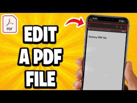 How To Edit A PDF File