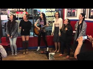 Cimorelli singing Fall Back in a restaurant