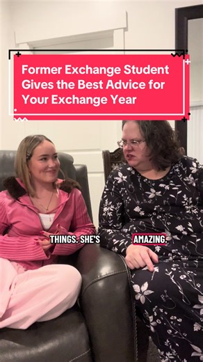 #TikTokCreatorSearchInsightsIncentive Eva is my first exchange student, and she’s home now—but her advice is GOLD. As a former exchange student, Eva says the biggest thing that changed her exchange year was learning to say yes—even when she was nervous or thought she wouldn’t like something. Saying yes leads to new people, new experiences, and moments you never would’ve planned. She also reminds future exchange students that while it might feel scary to go up and talk to people, to just do it. A