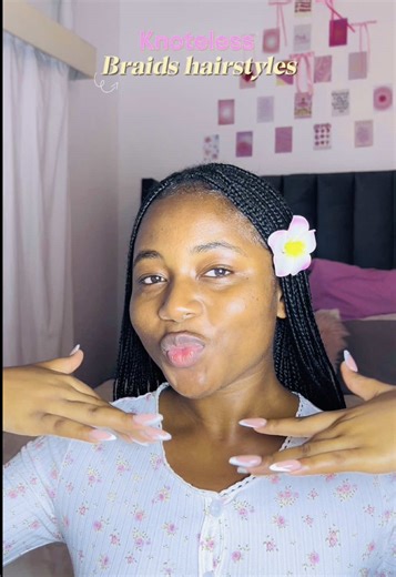 Easy Knotless Braid Styling Ideas by The Braids Girl