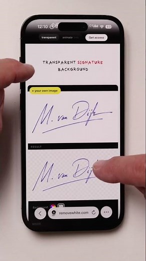 How to make a signature background transparent without photoshop