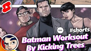 Batman Kicks Trees To Work Out #shorts | Comicstorian
