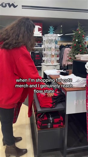 Flow state reached🧘‍♀️🧠🛍️ Grab your merch now at the SDSU Bookstore!❤️ #sdsu #goaztecs #sandiego #collegeoutfit #OOTD #merch | SDSU Bookstore