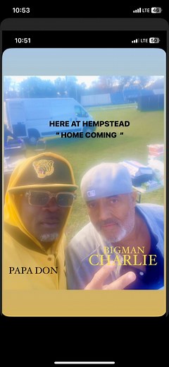 23 reactions | Papa Don: Hempstead stand up, it’s “Home Coming” out here. We out here for sure, of course I’m rolling with my brother Charlie “ Bigman “ Gilliam. Yurrp. | John Perry | Facebook