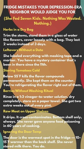 FRIDGE MISTAKES YOUR DEPRESSION-ERA NEIGHBOR WOULD JUDGE YOU FOR