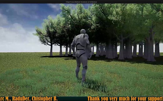 【UE5教程】交互式植物 — 与树叶、小草等植物互动 UE4