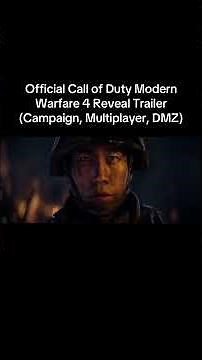 Modern Warfare 4 Gameplay Reveal Trailer! DMZ, Multiplayer, Campaign! (COD MW4 Reveal Trailer)