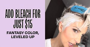 Fantasy shades already serve bold 💁‍♀️ But when you’re ready to go from bold to bolder, bleach makes the difference. Now just $15 when you grab any Fantasy Color 💕 More impact ➕ Less spend 💸 Easy win 🏆 | oVertone