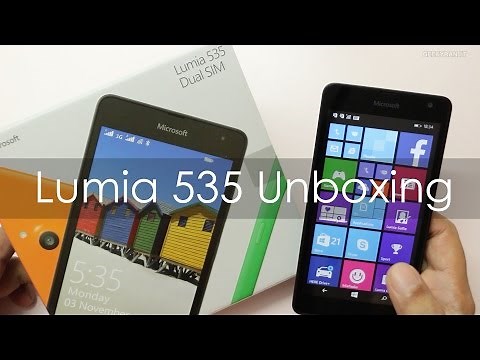 Microsoft Lumia 535 Windows Phone Unboxing & Hands On Overview