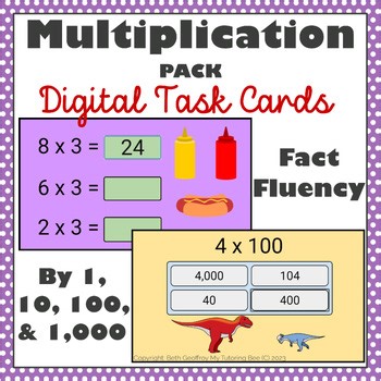 Multiplication Fact Fluency   Multiply by 10 100 1,000 | Boom Cards Self-Grading