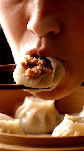 🥟✨ Mandu (Korean Dumplings) – Steam & Bite Sounds ASMR #mukbang #asmr #food