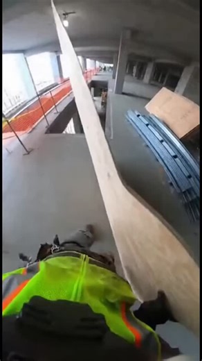 Подокном on Instagram: "A worker carrying plywood steps too close to an unprotected stair opening—and never recovers. Watch this fall protection safety training POV to see how one “quick task” turns deadly. Use this construction safety video to start a toolbox talk and prevent your next near miss. Subscribe for more real-world jobsite safety shorts. #fallsafety #fallprotection #constructionsafety #jobsitesafety #stairopening #safetytraining #workplacesafety #OSHA #PPE #toolboxtalk"