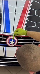 376K views · 1.6K reactions | Captain America Emblem Wrap – Turn VW...