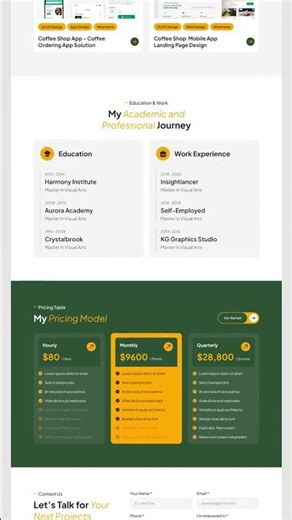 Personal Portfolio Website design #coding #viral #shorts