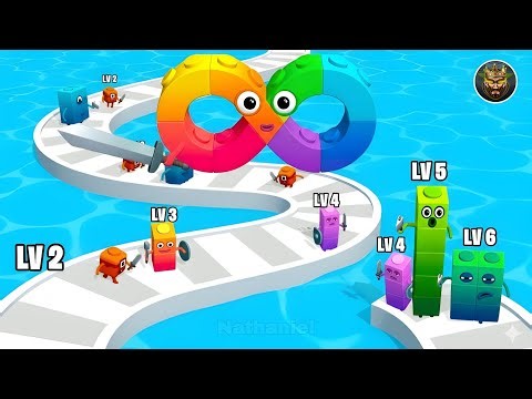 🔥 I Built an INFINITE Cube Army! Merge Number Cube Gameplay