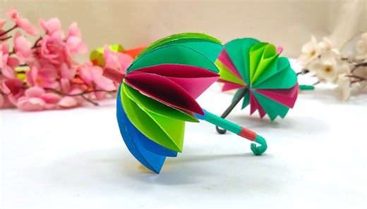 15K views · 82 reactions | Homemade paper umbrella making tutorial - DIY back to school projects - Handmade paper toy ideas #Crafts #OrigamiToy #SchoolProjects | DIY And Paper Crafts | Facebook