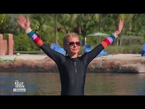Kelly Does Yoga With Dolphins in the Bahamas