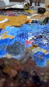 Reflection in Blue. Oil on Canvas. Lukisan untuk dimenangi oleh follower bertuah. Semoga berjaya. #hadiahfollower #pelukismalaysia #pelukis #lukis #lukisan | Abd Latif Maulan