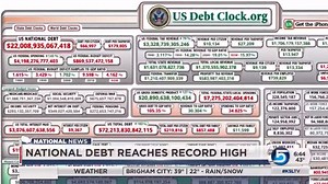 Well, the U.S. broke a record. But is hitting the highest national debt number in U.S. history a record we really wanted to break? | KSL 5 TV