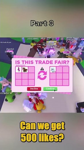 TRADING from COMMON to Mega Neon Legendary in Adopt Me, but it's my DREAM PET| Part 3 #Shorts