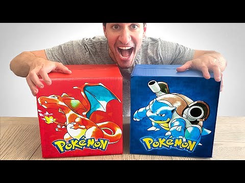 RED vs BLUE Pokemon Mystery Box!