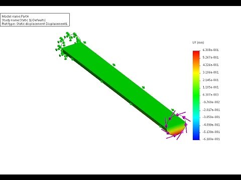 Solidworks simulation tutorials 5; Torsion analysis of a circular shaft