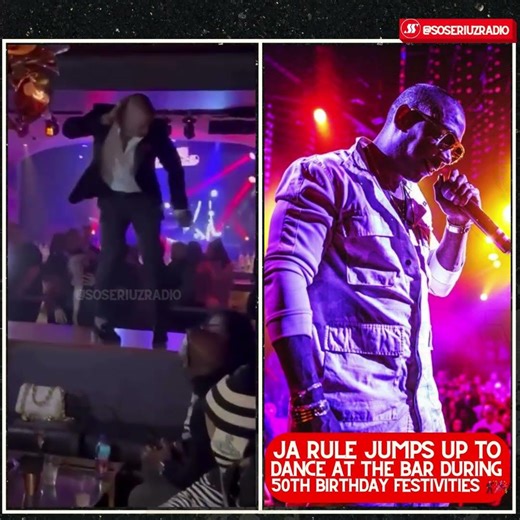 JA RULE BRINGS THE ENERGY TO HIS 50TH BIRTHDAY PARTY BY DANCING AT THE BAR!