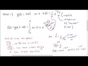 Tau the time constant vs. Tau the integration variable