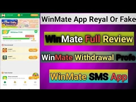 ⚡ WinMate App Se Paise Kaise Kamaye | 100% Real Earning App 2026