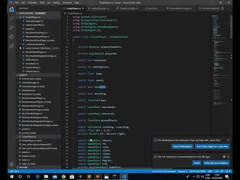 Como adicionar Script de Movimentacao do Personagem no Player Unity
