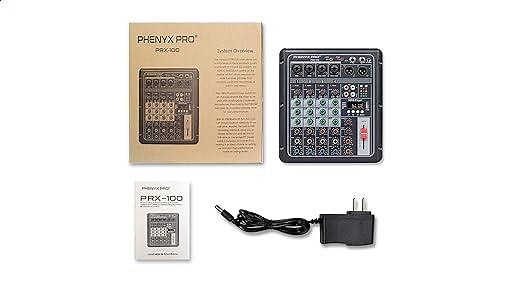Set up tutorial for Phenyx Pro PRX-100 4-Channel Mixing Console