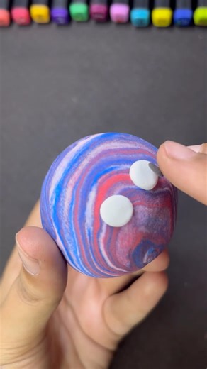 Mixing Red white and blue clay!! Guess the color #cute ocean octopus #claymixing #shorts