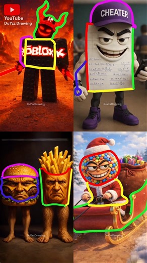 Drawing italian brainrot characters #art #drawing #shorts