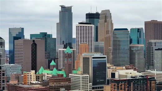 Downtown Minneapolis: A drone's eye view of urban splendor