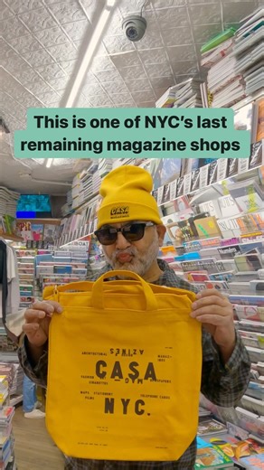6K views · 37 reactions | Welcome to Casa Magazines.  Located in the West Village, it's one of New York City's last remaining magazine shops. Shop manager Ali Wasim runs the show at Casa, and says he plans to continue working there "until I die." Take a look inside. | CNBC Make It | Facebook